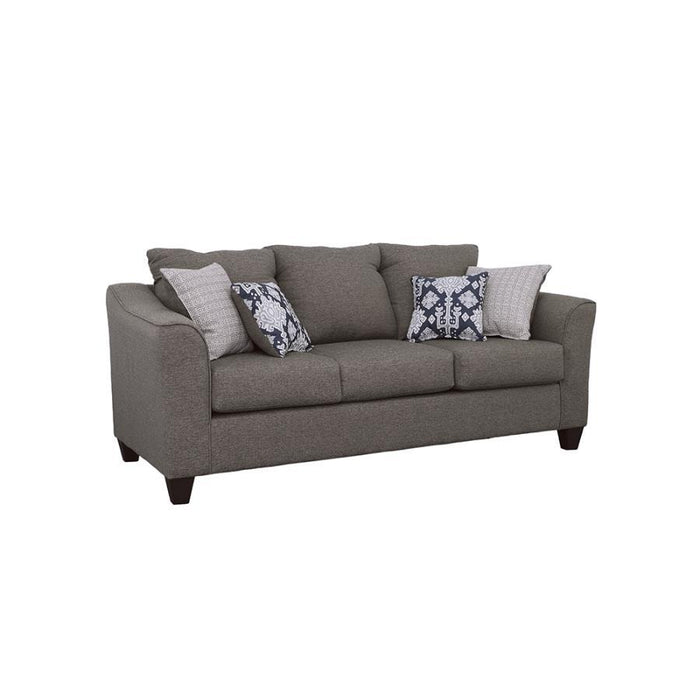 Salizar - Upholstered Flared Arm Sofa - Charcoal Gray - JaxCo Furniture