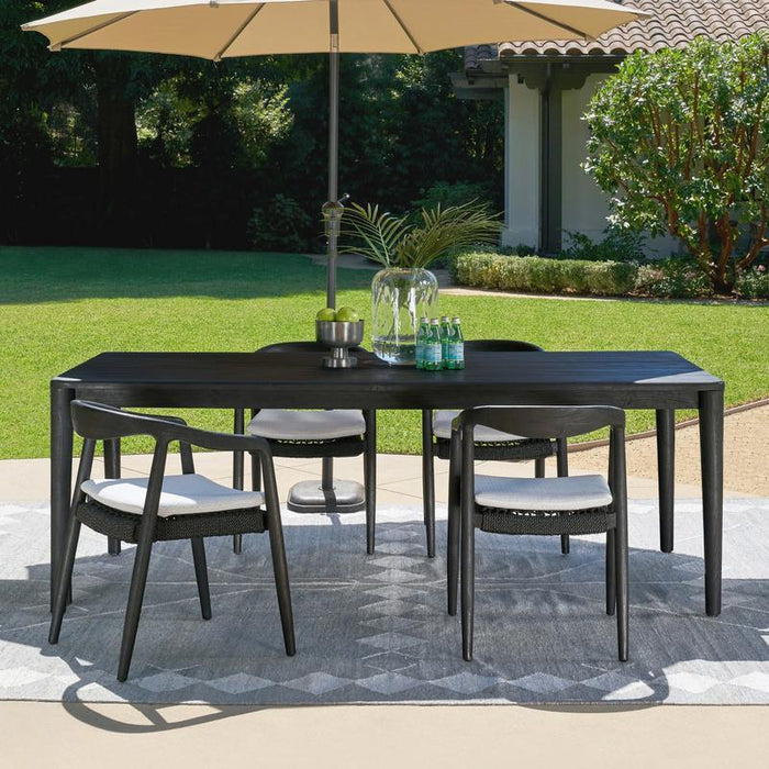 Aria - Outdoor Dining Table - Black - JaxCo Furniture