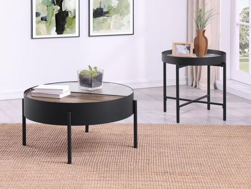 Ozella - Round Coffee Table Set - JaxCo Furniture