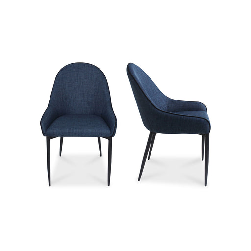 Lapis - Dining Chair Chair (Set of 2) - Dark Blue - JaxCo Furniture