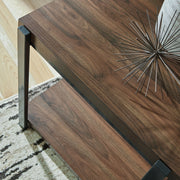 Trindwick - Brown / Gun Metal - Occasional Table Set (Set of 3) - JaxCo Furniture