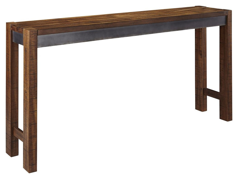 Torjin - Dark Brown - Long Counter Table - JaxCo Furniture