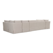 Fable - Slipcover Dining Banquette U-Shape - Beige - JaxCo Furniture
