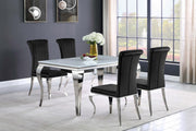 Carone - Rectangular Glass Dining Set - JaxCo Furniture