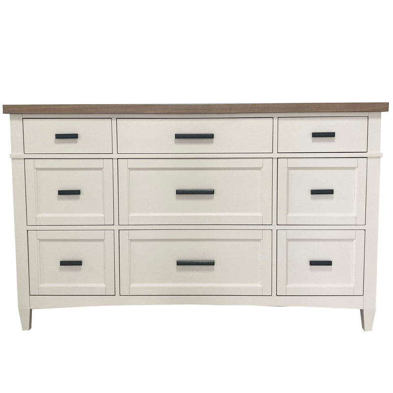 Americana Modern Bedroom - 9 Drawer Dresser - Cotton - JaxCo Furniture