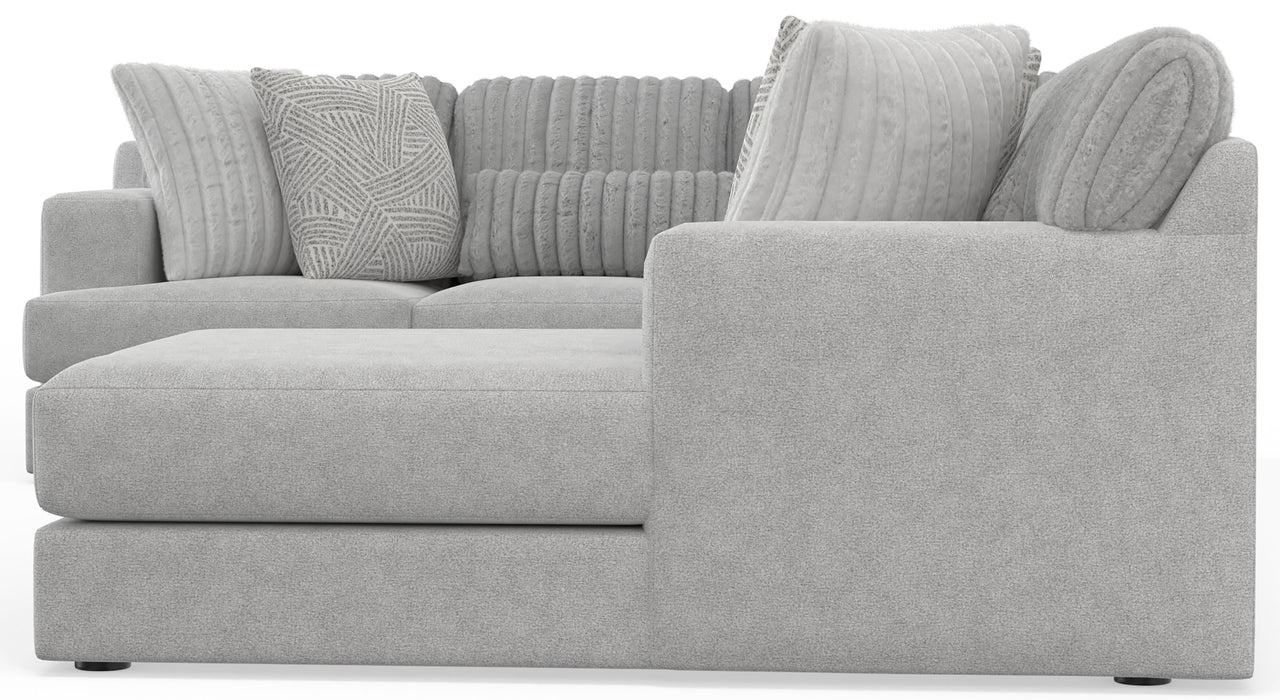 Logan - Sectional With Comfort Coil Seating And Included Accent Pillows - JaxCo Furniture