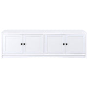 Laughlin - 4 Door Engineered Wood TV Stand - White - JaxCo Furniture