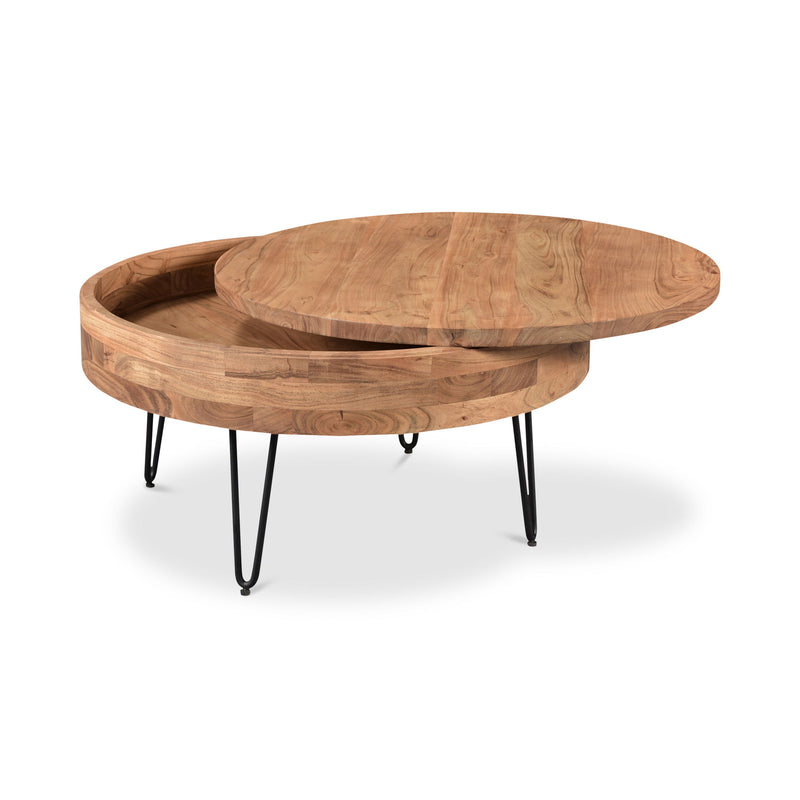 Privado - Storage Coffee Table - Natural - JaxCo Furniture