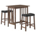 Oleander - 3 Piece Counter Height Dining Table Set Nut - Brown - JaxCo Furniture