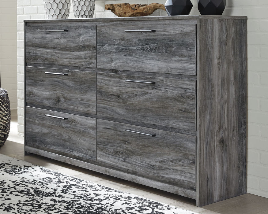 Baystorm - Gray - Six Smooth Drawer Dresser - JaxCo Furniture