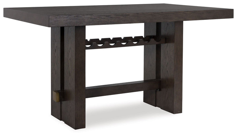 Burkhaus - Dark Brown - Rectangular Dining Room Counter Table - JaxCo Furniture