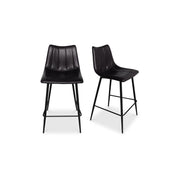 Alibi - Counter Stool (Set of 2) - Matte Black - JaxCo Furniture