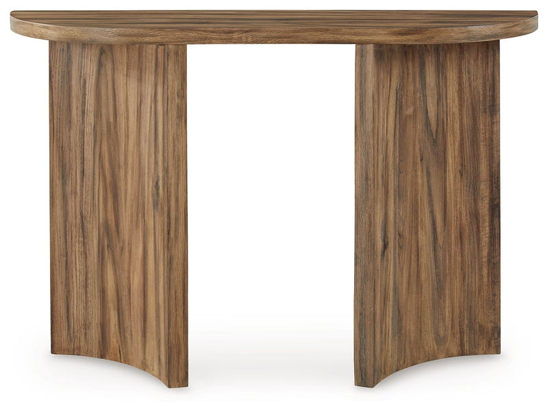 Austanny - Warm Brown - Sofa Table - JaxCo Furniture