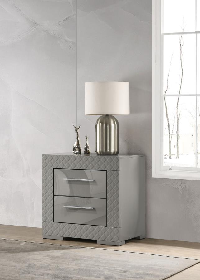 Ives - 2-Drawer Nightstand Bedside Table - JaxCo Furniture