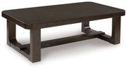 Breckington - Dark Brown - Rectangular Cocktail Table - JaxCo Furniture