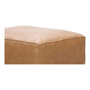 Form - Leather Ottoman - Sonoran Tan - JaxCo Furniture