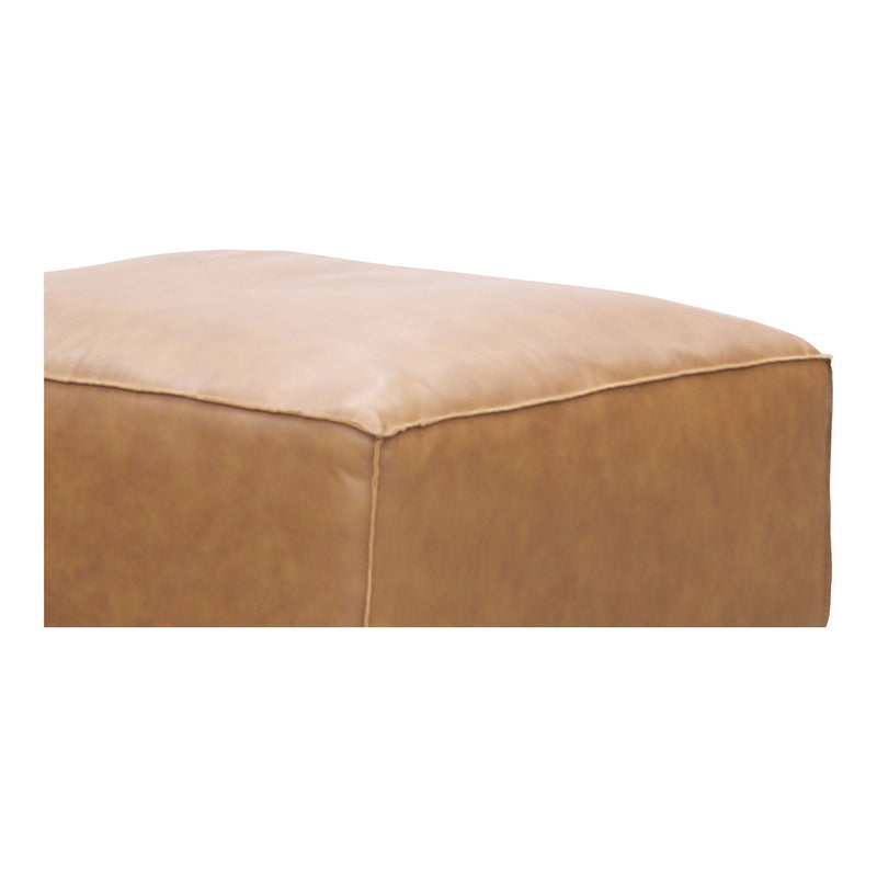 Form - Leather Ottoman - Sonoran Tan - JaxCo Furniture