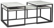 Donnesta - Gray / Black - Occasional Table Set (Set of 3) - JaxCo Furniture