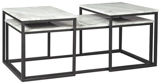 Donnesta - Gray / Black - Occasional Table Set (Set of 3) - JaxCo Furniture