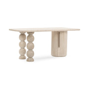 Adir - Desk - Cream - JaxCo Furniture