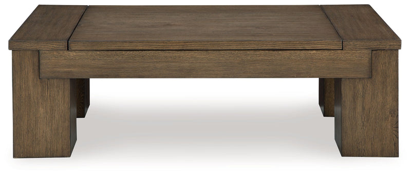 Rosswain - Warm Brown - Lift Top Cocktail Table - JaxCo Furniture