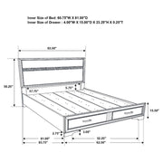 Miranda - Storage Wood Panel Bed - JaxCo Furniture