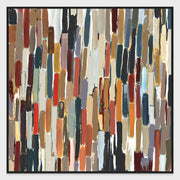 Kaleidoscope II - 48" x 48" Painting Art by Buddy Whitlock - Dark Gray - JaxCo Furniture