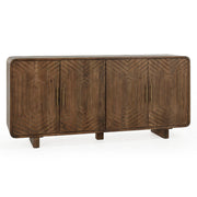 Holmes - 4 Door Sideboard - Dark Brown - JaxCo Furniture