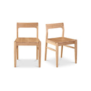Owing - Dining Chair Chair (Set of 2) - Natural Oak - JaxCo Furniture