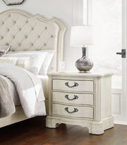 Arlendyne - Antique White - Three Drawer Night Stand - JaxCo Furniture