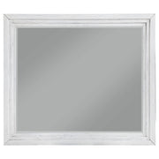 Marielle - Dresser Mirror - Distressed White - JaxCo Furniture
