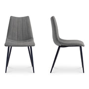 Alibi - Dining Chair (Set of 2) - Gray - JaxCo Furniture