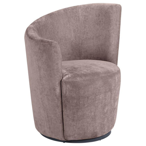 Nueva - Upholstered Swivel Chair Curved Backrest - JaxCo Furniture