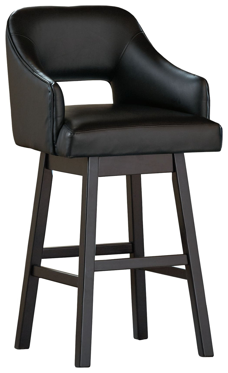 Tallenger - Upholstered Swivel Barstool (Set of 2) - JaxCo Furniture