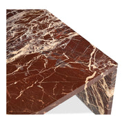 Rosa - Coffee Table - Rosso Levnato Marble - JaxCo Furniture