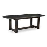 Glenn - Oval Dining Table - Dark Brown - JaxCo Furniture