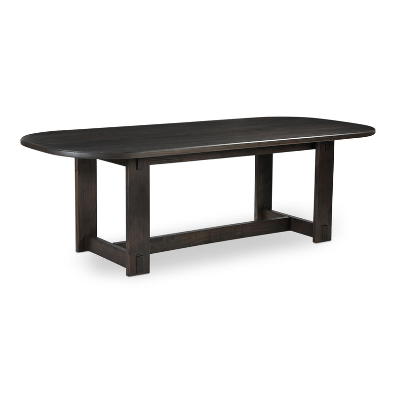Glenn - Oval Dining Table - Dark Brown - JaxCo Furniture