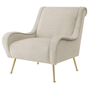 Ricci - Upholstered Saddle Arm Accent Chair - JaxCo Furniture