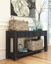 Gavelston - Black - Sofa Table - JaxCo Furniture