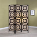 Vulcan - 3 Panel Room Divider Folding Shoji Screen - Cappuccino - JaxCo Furniture