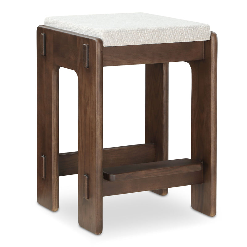 Ashby - Counter Stool - Beige - White - JaxCo Furniture