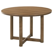 Crestmore - Round Wood Dining Table - Walnut - JaxCo Furniture