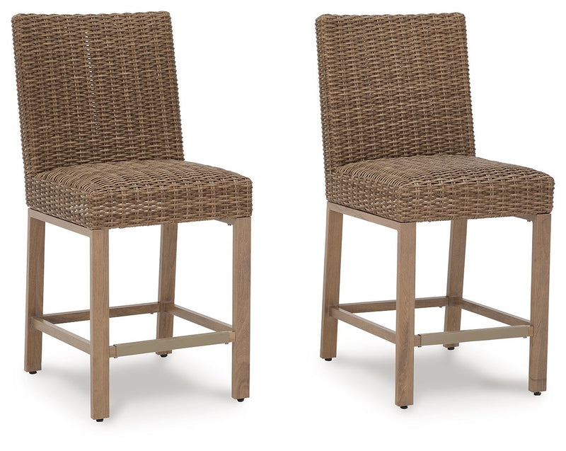 Walton Bridge - Driftwood - Barstool (Set of 2) - JaxCo Furniture