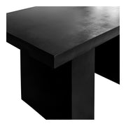 Aurelius - 2 Outdoor Concrete Dining Table - Black - JaxCo Furniture