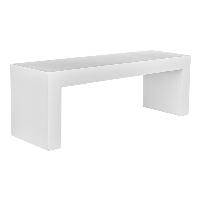 Lazarus - Outdoor Bench - White - JaxCo Furniture