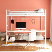 Campus - Metal Workstation Bunk Bed - JaxCo Furniture