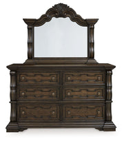 Maylee - Dark Brown - Dresser And Mirror - JaxCo Furniture