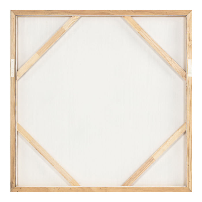 Amada - Framed Painting - Beige