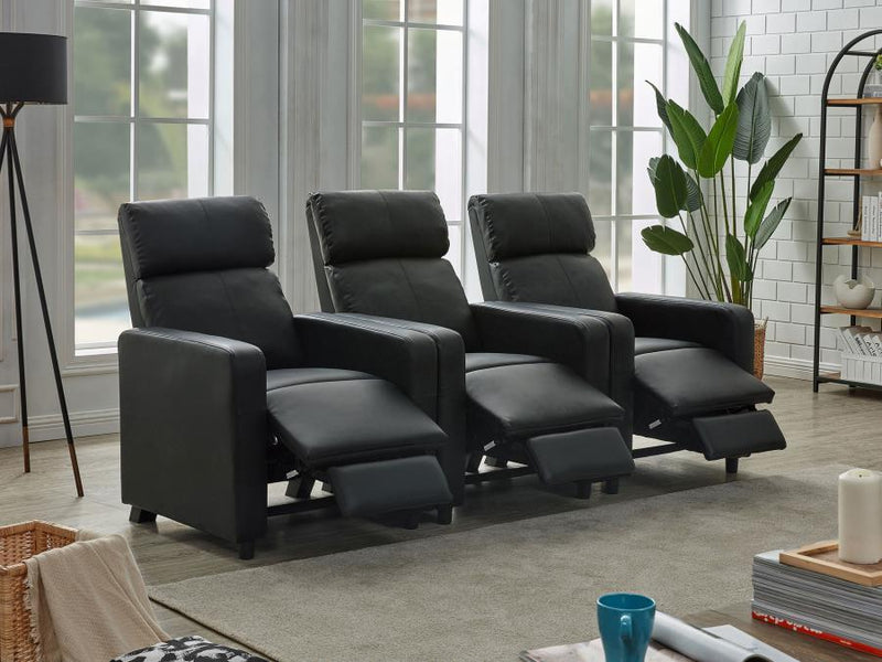 Toohey - Upholstered Tufted Recliner Living Room Set - JaxCo Furniture