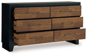 Kraeburn - Brown / Black - Dresser - JaxCo Furniture